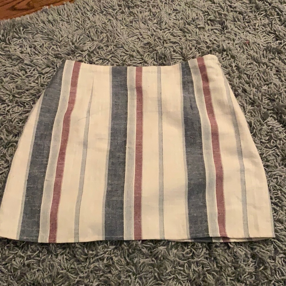 Striped Mini Skirt